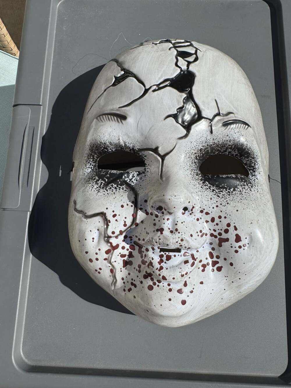 Cracked Doll Mask Halloween Costume Prop